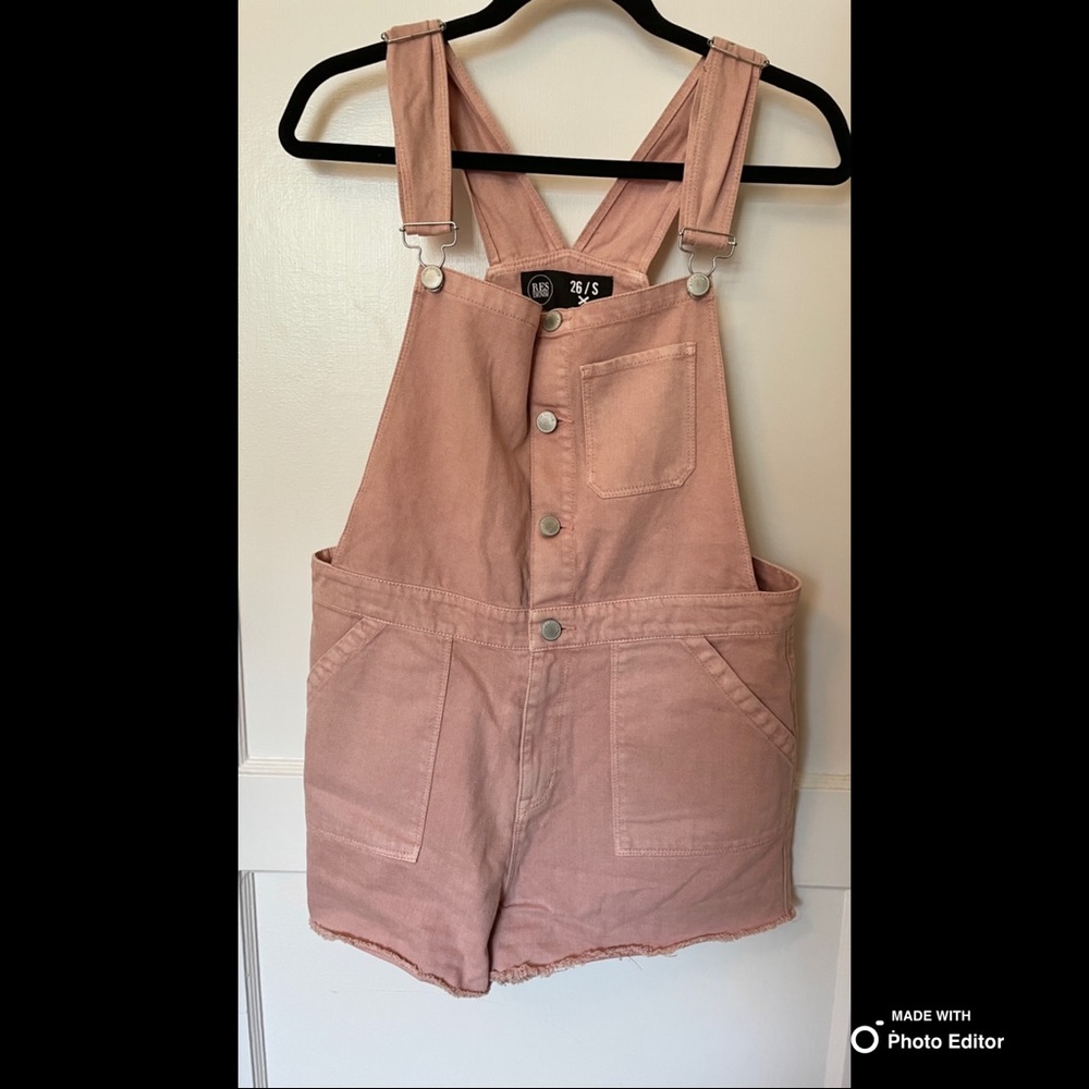 Res Denim Dusty Pink Short-Alls